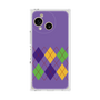プレミアムスクエアケース［ Nordic Argyle - Purple ］