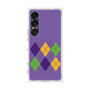 プレミアムスクエアケース［ Nordic Argyle - Purple ］