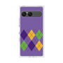 プレミアムスクエアケース［ Nordic Argyle - Purple ］