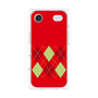プレミアムスクエアケース［ Nordic Argyle - Red ］