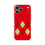 プレミアムスクエアケース［ Nordic Argyle - Red ］