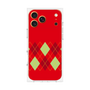 プレミアムスクエアケース［ Nordic Argyle - Red ］