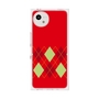 プレミアムスクエアケース［ Nordic Argyle - Red ］