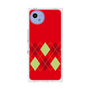 プレミアムスクエアケース［ Nordic Argyle - Red ］