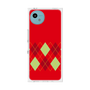 プレミアムスクエアケース［ Nordic Argyle - Red ］