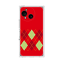プレミアムスクエアケース［ Nordic Argyle - Red ］