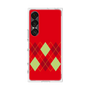 プレミアムスクエアケース［ Nordic Argyle - Red ］