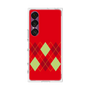 プレミアムスクエアケース［ Nordic Argyle - Red ］