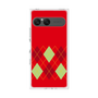 プレミアムスクエアケース［ Nordic Argyle - Red ］