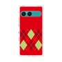プレミアムスクエアケース［ Nordic Argyle - Red ］