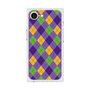 プレミアムスクエアケース［ Argyle - Purple ］