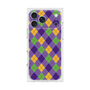 プレミアムスクエアケース［ Argyle - Purple ］