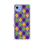 プレミアムスクエアケース［ Argyle - Purple ］