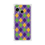プレミアムスクエアケース［ Argyle - Purple ］