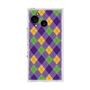 プレミアムスクエアケース［ Argyle - Purple ］
