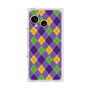 プレミアムスクエアケース［ Argyle - Purple ］