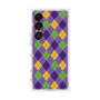 プレミアムスクエアケース［ Argyle - Purple ］
