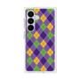 プレミアムスクエアケース［ Argyle - Purple ］