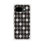 プレミアムスクエアケース［ Argyle - Black ］