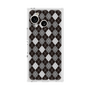 プレミアムスクエアケース［ Argyle - Black ］