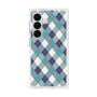 プレミアムスクエアケース［ Argyle - Blue ］