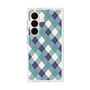 プレミアムスクエアケース［ Argyle - Blue ］