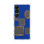 プレミアムスクエアケース［ Photo Frames - Blue ］