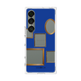 プレミアムスクエアケース［ Photo Frames - Blue ］