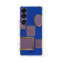 プレミアムスクエアケース［ Photo Frames - Blue ］
