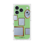プレミアムスクエアケース［ Photo Frames - Light Green ］