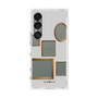 プレミアムスクエアケース［ Photo Frames - Light Gray ］