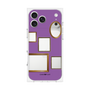 プレミアムスクエアケース［ Photo Frames - Purple ］