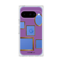 プレミアムスクエアケース［ Photo Frames - Purple ］