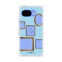プレミアムスクエアケース［ Photo Frames - Light Blue ］