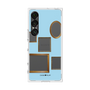 プレミアムスクエアケース［ Photo Frames - Light Blue ］
