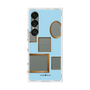 プレミアムスクエアケース［ Photo Frames - Light Blue ］