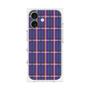 プレミアムスクエアケース［ Tartan Check - Purple ］