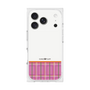 プレミアムスクエアケース［ CASEPLAY Tartan Check - Pink ］