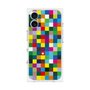 プレミアムスクエアケース［ CASEPLAY Rainbow Check ］