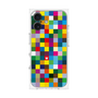 プレミアムスクエアケース［ CASEPLAY Rainbow Check ］