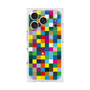 プレミアムスクエアケース［ CASEPLAY Rainbow Check ］