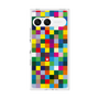 プレミアムスクエアケース［ CASEPLAY Rainbow Check ］