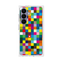 プレミアムスクエアケース［ CASEPLAY Rainbow Check ］
