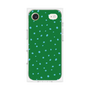 プレミアムスクエアケース［ Drawing Dot - Green ］