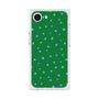 プレミアムスクエアケース［ Drawing Dot - Green ］