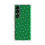 プレミアムスクエアケース［ Drawing Dot - Green ］