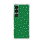 プレミアムスクエアケース［ Drawing Dot - Green ］