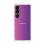 プレミアムスクエアケース［ CASEPLAY Check - Purple ］