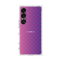 プレミアムスクエアケース［ CASEPLAY Check - Purple ］