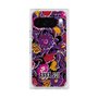 プレミアムスクエアケース［ ANNA SUI - ガーデンフワラー - マゼンタ ］